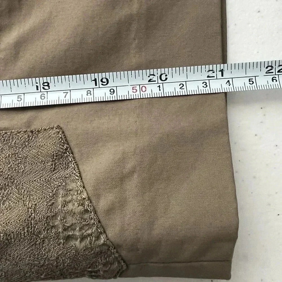 Elie Tahari Devona Skirt‎ Mushroom Women’s Size 8 Belted Side Panels Boho - Picture 16 of 16